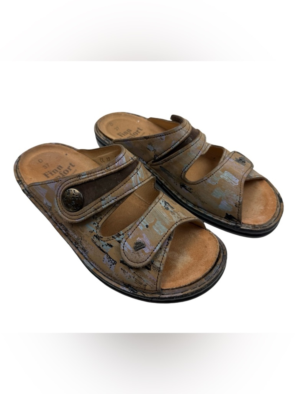 Finn Comfort Womens Mira-S Sandal - Multi Color , Size 6.5-7 EU 37